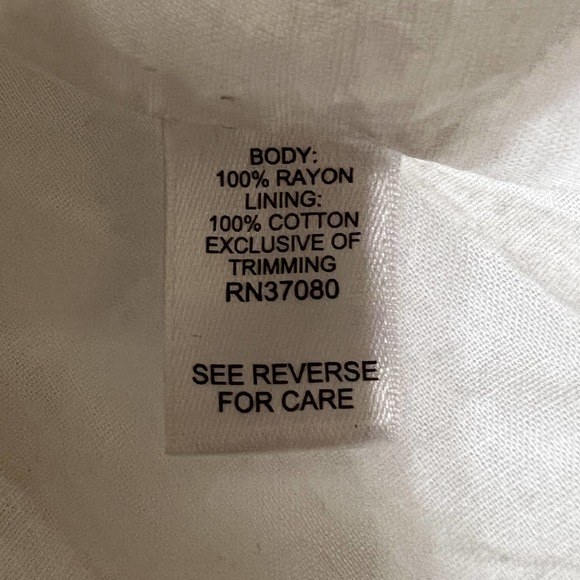 Versona White Crochet Lace Trim Babydoll Sundress Size Large - Picture 13 of 13